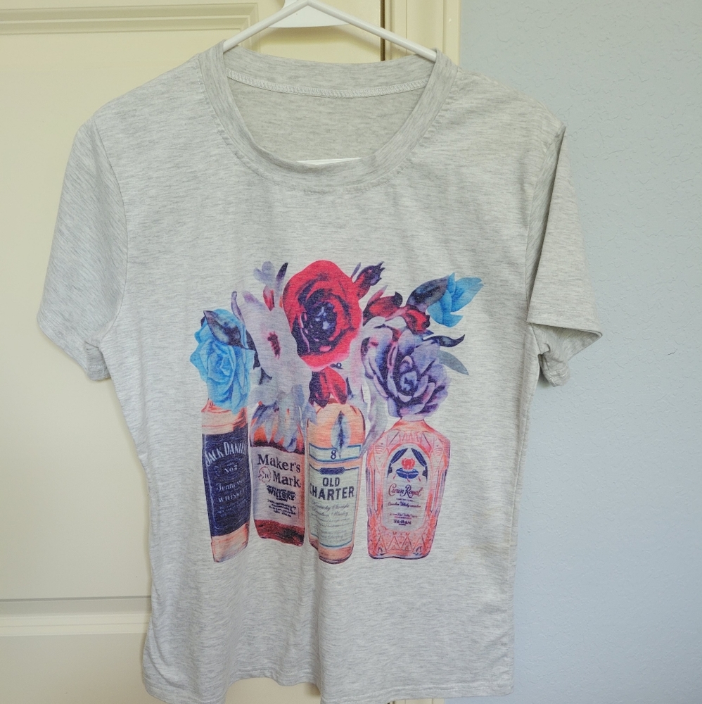 Alcohol bottle t shrit